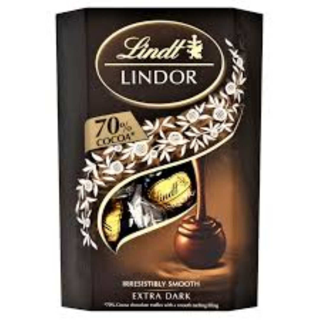 LINDT LINDOR EXTRA DARK BALL CHOCOLATE 200G